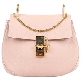 Chloé-Bolso cruzado Drew de piel de cordero granulada CHLOE en rosa cemento-Rosa