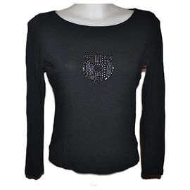 Maglia Salvatore Ferragamo con logo nera Nero