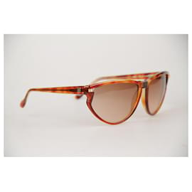 Givenchy-Óculos de sol femininos paris vintage marrons mod SG01 Col 02-Marrom