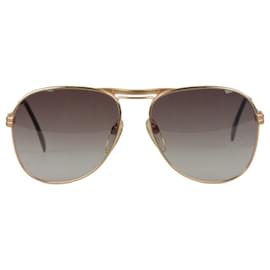 Autre Marque-Óculos de sol vintage aviador de metal dourado M7019 58/16 135 mm-Dourado
