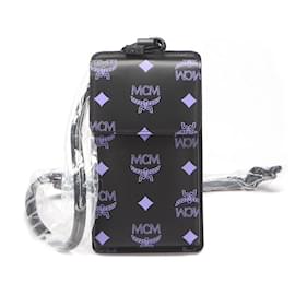 MCM-MCM Splash Logo Monogram Phone Crossbody Bag Leder Sonstiges in ausgezeichnetem Zustand-Andere