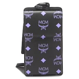 MCM-Borsa a tracolla per telefono con monogramma MCM Splash Logo in pelle Altro in condizioni eccellenti-Altro