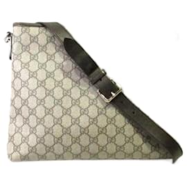 Gucci-GG Canvas Flat Messenger Bag  388924-Other