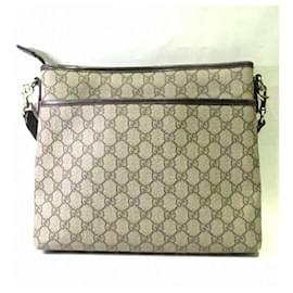 Gucci-GG Canvas Flat Messenger Bag  388924-Other