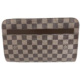 Louis Vuitton-Louis Vuitton Damier Ebene Saint Louis Canvas Clutch Bag N51993 in Excellent condition-Other