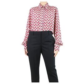 Etro Camicia in seta stampata floreale rosa - taglia UK 12 Rosa