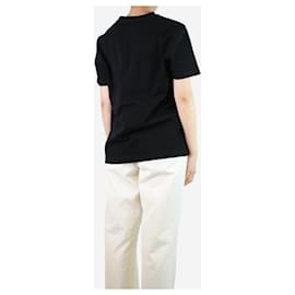 Calvin Klein-Camiseta preta de algodão estampada - tamanho M-Preto