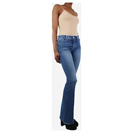 Frame Denim-Blue high-cut flare jeans - size UK 6-Other