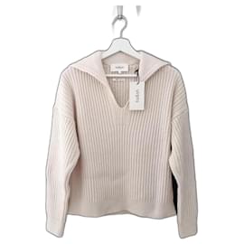 Ba&sh Woll-Kaschmir-Creme-Cauis-Pullover Roh