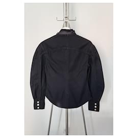 Zimmermann-Camisa de algodão preta para terno de dançarino Zimmermann-Preto