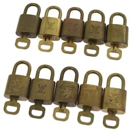 Louis Vuitton-Louis Vuitton padlock 10set Padlock Gold Tone LV Auth ep3232-Other