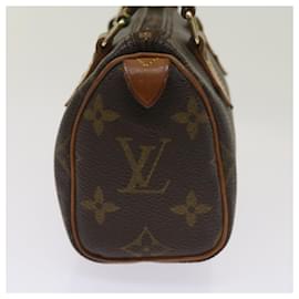Louis Vuitton-Bolsa de mão LOUIS VUITTON Monogram Mini Speedy M41534 LV Auth ar11357b-Monograma