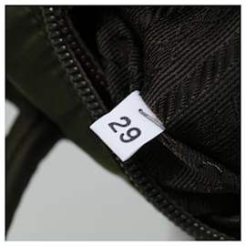 Prada-PRADA Hand Bag Nylon Khaki Auth bs12156-Khaki