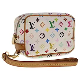 Louis Vuitton-Bolso de mano para pantalones con monograma multicolor de LOUIS VUITTON Blanco M58033 autenticación 66418-Blanco