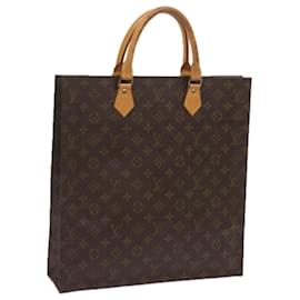 Louis Vuitton-LOUIS VUITTON Monogram Sac Plat Hand Bag M51140 LV Auth ep3277-Monogram