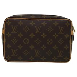 Louis Vuitton-Louis Vuitton Monogram Compiegne 23 Clutch Bag M51847 LV Auth am5784-Monogram