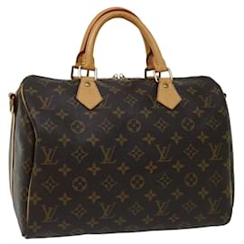 Louis Vuitton-Louis Vuitton Monogram Speedy Bandouliere 30 Hand Bag M40391 LV Auth 66482A-Monogram