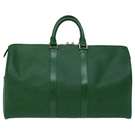 Louis Vuitton-Louis Vuitton Epi Keepall 45 Boston Bag Green M42974 LV Auth 66401-Green