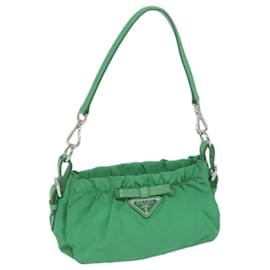 Prada-PRADA Shoulder Bag Nylon Green Auth 66427-Green