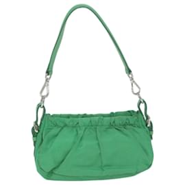 Prada-PRADA Shoulder Bag Nylon Green Auth 66427-Green