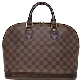 Louis Vuitton-LOUIS VUITTON Damier Ebene Alma Handtasche N51131 LV Auth 66456-Andere