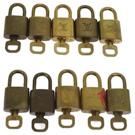 Louis Vuitton-Louis Vuitton padlock 10set Padlock Gold Tone LV Auth ep3235-Other