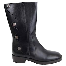 Dior-Leather boots-Black