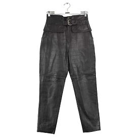 Claudie Pierlot Calça de couro Preto