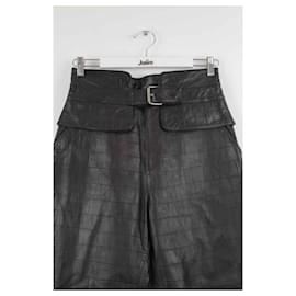 Claudie Pierlot-Leather pants-Black