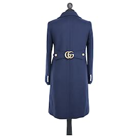 Gucci-Coats, Outerwear-Navy blue