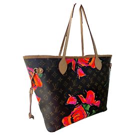 Louis Vuitton Neverfull MM collection Stephen Sprous Roses Multicolore