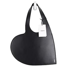 Coperni-Leather Heart bag shoulder bag-Black