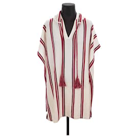 Max & Moi Wool Poncho White White