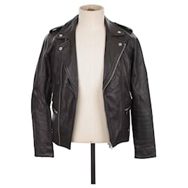 Sandro-Leather jacket-Black