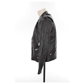 Sandro-Leather jacket-Black