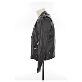 Sandro-Leather jacket-Black