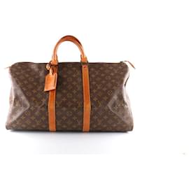 Louis Vuitton-Bolsas de viagem LOUIS VUITTON T.  Couro-Marrom