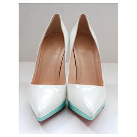Christian Louboutin-Christian Louboutin Pigalle Plato heels-White