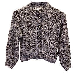 Cardigan de malha aberta Ba&Sh Novela em algodão multicolorido Outro Impressão em python