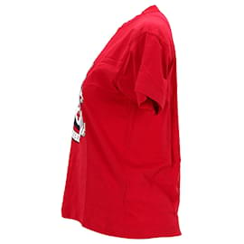 Tommy Hilfiger-Camiseta Hilfiger Crest Feminina-Vermelho