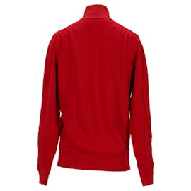 Tommy Hilfiger-Suéter masculino com meio zíper macio-Vermelho