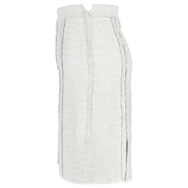 Proenza Schouler-Proenza Schouler Tweed Knee Length Skirt in Grey Acrylic-Grey