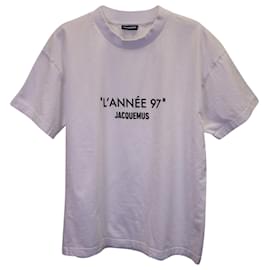 Jacquemus-Camiseta Jacquemus L'Année em Algodão Branco-Branco