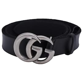 Gucci-Gucci GG Belt in Black Leather-Black