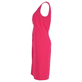 Joseph-Ärmelloses, gerüschtes Kleid von Joseph aus pinkem Acetat-Pink