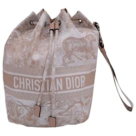Christian Dior-Christian Dior Pochette DiorTravel en Nylon Beige-Autre