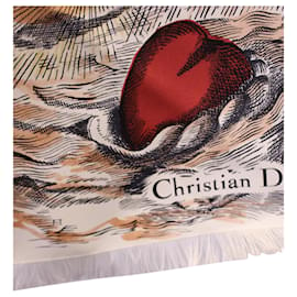 Dior-Xale Christian Dior Jornada Brutal do Coração em Seda Multicolor-Outro