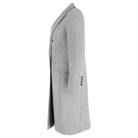 Weekend Max Mara-Weekend Max Mara Double-Breasted Coat in Grey Wool-Grey