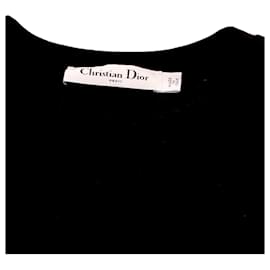 Christian Dior-Christian Dior J'Adior 8 T-shirt en Coton Noir-Noir