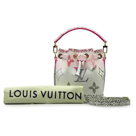 Louis Vuitton-Louis Vuitton By The Pool Nano Noe Shoulder Bag PVC Leather M82386 in Great Condition-Pink
